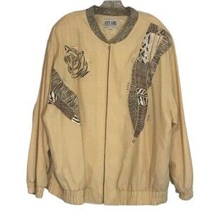 Vintage City Girl Zip Front Jacket MADE IN USA